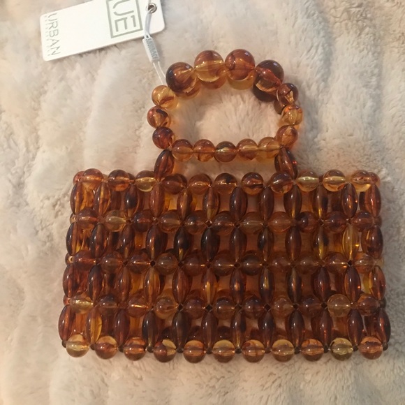 Tortoise beaded bag  purse by  Urban Expressions - Picture 2 of 8